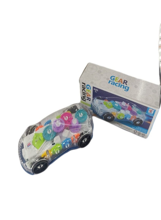 JNiL Transparent car 3D Concept Super Car Toy for Kids with 360 Degree Rotation, Gear Simulation Mechanical Car Technology w/d Sound & Light Toys for Kids Boys & Girls Toys & Games - Image 1
